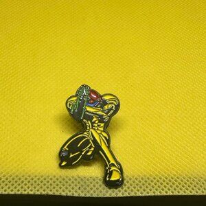 Rare Metroid Prime SnapBack fitted hat lapel pin